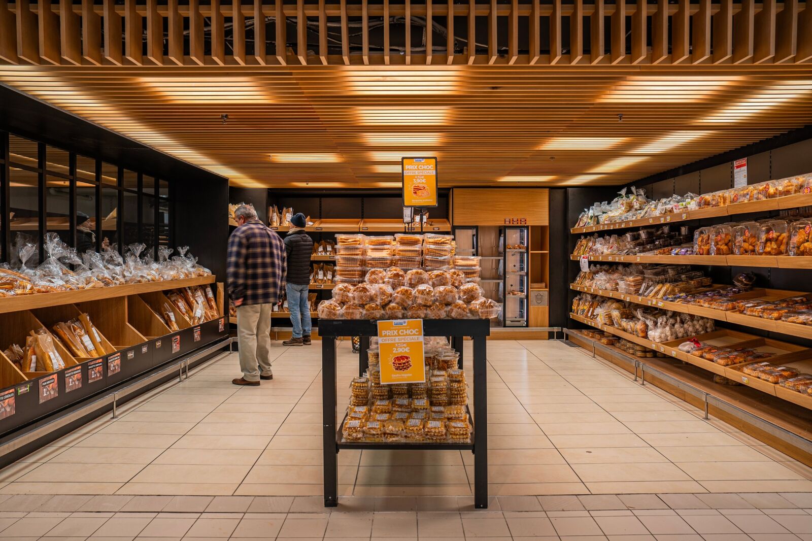 Aménagement intérieur d'une grande surface